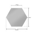 Acrylic Hexagon Mirror Wall Sticker Sets, DIY Geometric Removable Acrylic Mirror Wall Decal, 3D Wall Stickers, Personalized Art Hexagonal Mirror for Home Living Room Bedroom Décor. 