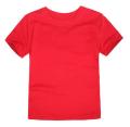 red Round Neck Cotton T-shirt For Kids. 