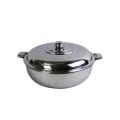 Stainless Steel Hot Pot with Sliding Steel Lid 1.9 Litre. 