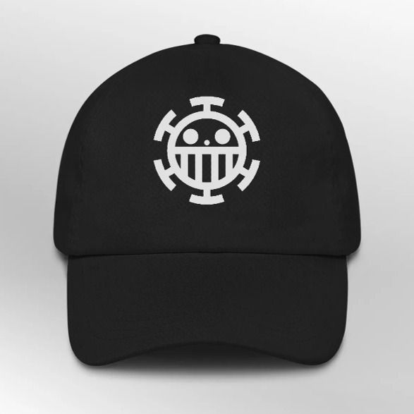 Trafalgar Law Skull Cap Anime Face Logo Hat Cosplay