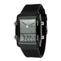 Fashion Unisex Waterproof Dual LCD Chronograph Quartz Sport Digital Wrist Watch. 