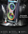 Audionic Speaker Solo X150 Rechargeable Speaker, Top Load Portable Speaker with Tws function, This Bluetooth Speaker with Swift Button Digital Display. 