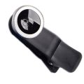 Camera Clip-on Lens Kit  3-in-1 Universal Smartphone 180 degree Fisheye Lens 0.67X Wide Angle Macro Lens. 
