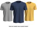 Pack Of 3 Primium Half Sleeves T Shirts Round Neck Plain colors For Mens & Boys. 