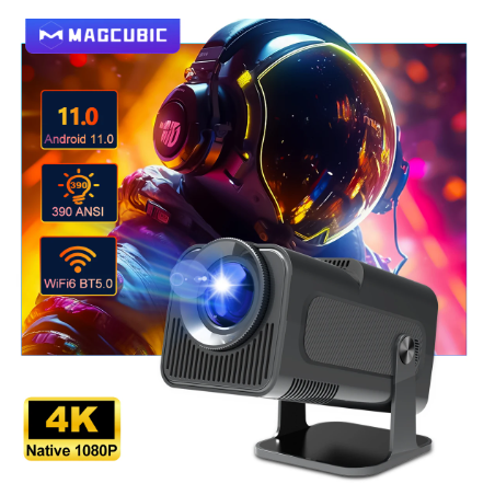 Portable Projector HY320 Projector 4K Android 11