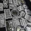 25 pcs CLASSIC ROCK METAL BANDS sticker pack based on classical rock music queen the beatles radiohead maneskin rock n roll aesthetic stickers black n white rapper rock cool. 