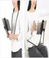 Universal 360 Degree Rotation Flexible Neck Snake Stand Phone Selfie Holder - Black. 