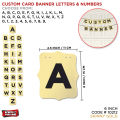 Customize Card Banner Collection, Alphabet Letter ABCD & 1234 Number Cards Banner. Wall Hanging Bunting Shiny Gold Banners Decorations, Name, Birthday Dates, Farewell Festival Events, Happy Birthday Party Decor Supply, Anniversary, Bridal & Baby Shower. 