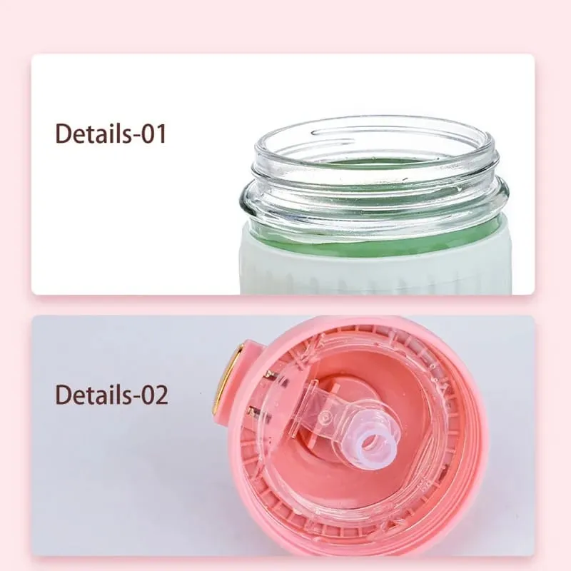 350ml Cartoon Rabbit Glass Cup