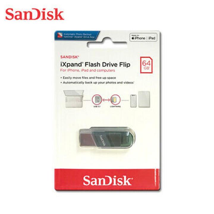 SanDisk 64GB iXpand USB Flash Drive Flip SDIX90N-064G