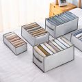 Clothes Storage Box Closet Separation Organizers Drawer Divider Organizer Compartment Boxes For Underwear Jeans Socks Bra. 