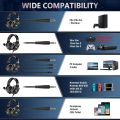 ONIKUMA K8 Gaming Headphones with Flexible HD Mic RGB Light Surround Sound Over-Ear Wired Headset Gamer - K8 Gaming Headphones. 