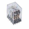 MY4 small Electromagnetic relay Power Relay DC12V DC24V AC110V AC220V Coil 4NO 4NC DIN Rail 14 pins Base Mini relay. 