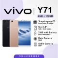 Imported ViVo y71 with Box Charger Handsfree Sim Eject Tool - 6/128 RAM ROM(Genuine 3/32) - Dual Sims IMEI Approved - Android 8 - Vivo Mobile - Vivo Phone - Mobile Phone on Installment - Budget Phone - 4G Mobile - Smart Phone. 