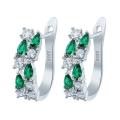 Shine Bright with Jewelicious Luxury 925 Sterling Silver Stud Earrings: Flash CZ Zircon Ear Studs in 3 Colors for Women - Affordable Brincos. 
