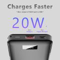 Miady 20W PD USB C Portable Power Bank 10000mAh with Type-C Fast Charging Digital Display. 