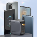 LDNIO Q408 100W GaN Charger PD Small Usb C Mutil Device Quick Charge,  Charger GaN with USB C Ports - LDNIO Q408 100W GaN Super Fast Charger -  00W GaN Super Fast Charger Plug 1 USB 3 Type C Adapter Wall Mobile Phone Charger - 100W charger - 100W - charge. 
