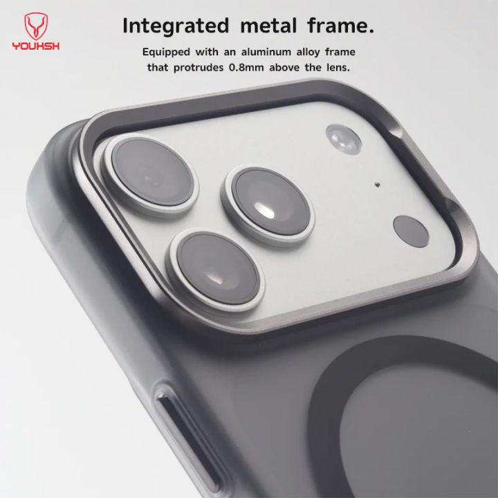 YOUKSH%20Mag%20Safe%20Slim%20Case%20For%20IPhone%2017%20Pro%20Max%20/%2017%20Pro,%20Paper%20Matte%20Case%20with%20wireless%20charging.%20-%20Image%202