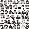 Naruto stickers Uchiha Obito peripheral stickers decoration mobile phone case notebook anime black and white collage. 