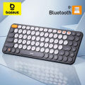 Baseus K01A Bluetooth Wireless Keyboard, Mini and Compact Tri-Mode Bluetooth KeyBoard for PC, Laptop, Windows, Mac, Chrome OS, Android, iPadOS. 