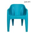 Boss Chair BP-630 Maharaja Chair Full Plastic (Pack of 6). 