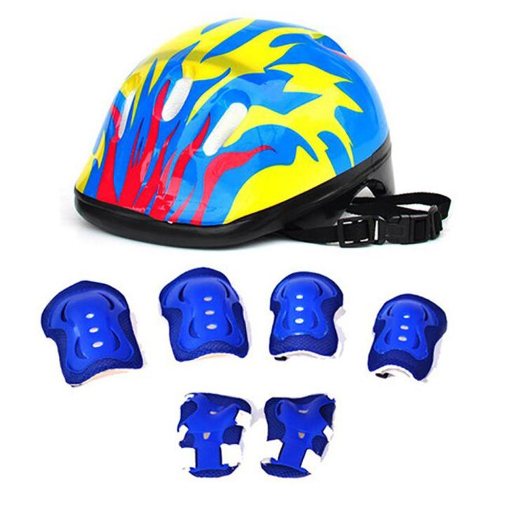 7pcs Kids Bike Helmet Safety Bicycle Helmet