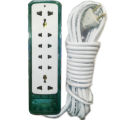 6 Port Extension Power Extension Board, High Quality for Multi Use - 14ft Cable For Versatile Use. 
