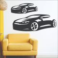 Sports Car Transport Wall Sticker Contour Line design F1 Race Car Extreme sport poster Self-adhesive Home Décor Removable. 