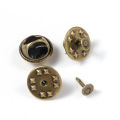 50pcs/lot Metal Brooch Pins Back Clasps Nail Tie Tack Lapel Buckle Button Back Caps For Jewelry Making Findings DIY Accessories. 