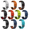 For Amazfit GTR 2e 22mm Two-Color Breathable Silicone Watch Band. 