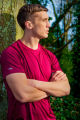 Men's Round Neck T-Shirt: Breathable 100% Polyester Casual Tops for Men and Women Best for Gym, Sports, Running and Games. 