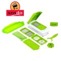 Pack of 12 High Quality Nicer Dicer 12 in 1 Salad Vegetable Fruit Slicer Shredder Cutter Peeler Chopper Kitchen Tool Set. 