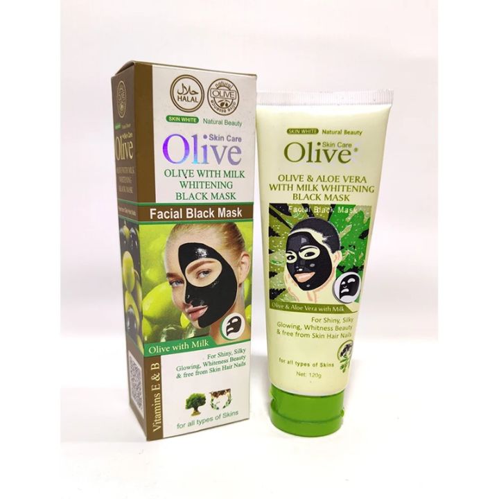 Olive%20with%20Milk%20Whitening%20Facial%20Black%20Charcoal%20Mask%20Blackhead%20Removal%20-%20Image%203