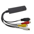 New Capture Adapter Audio Video Capture Card Adapter with USB Cable USB2.0 to RCA Video Converter For TV DVD VHS Capture Device. 