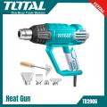 TOTAL 2000W Corded Heat Gun with Reduction Nozzle, Reflector Nozzle, Flat Nozzle and Scraper TB2006. 