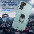 （ready now） For Samsung Galay S21 5G Pioneer Armor Heavy Duty PC + TPU Shockproof Case with Holder. 