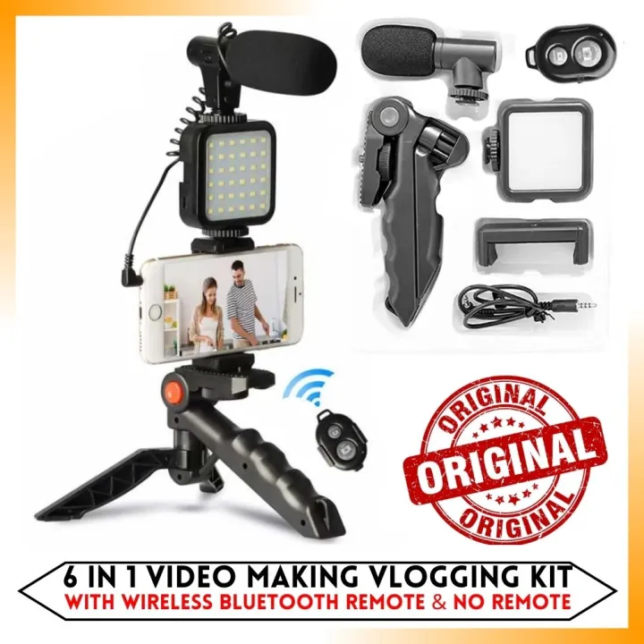 6%20in%201%20Video%20Making%20Vlogging%20Kit%20Tripod%20For%20Smartphone%20&%20Camera%20Vlog%20Kit%20-%20Mini%20LED%20Video%20Light,%20Extendable%20Phone%20Clip,%20Tripod%20with%20Adjustable%20Brightness%20For%20Live%20Stream%20Vlog%20Video%20Shooting%20Video%20Conference%20Selfie%20-%20Image%203