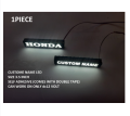 GLOWING LED NAME PLATE CUSTOM MADE SELF ADHESIVE LED DC12 VOLT FOR CAR MOTORCYCLE UNIVERSAL FOR BONNET BUMPERER DECAL PVC. 