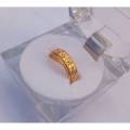 gold plated imported ladies rings barring challa for girls and women stylish ring chala for girl. 