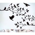 Tree with Birds Corner Wall Art Stickers for Living, Kids Bedroom ( 24 X 30 Inches). 