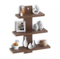3 Tier floating wall rack Wall hanging decoration shelf Book shelf Wall Shelf Shelves for Living Room Book. 