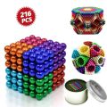 5mm 216 Pieces Magnet Balls (8 Multi Color) Magnetic Bucky balls Gift. 