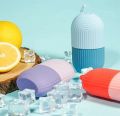 Silicone Cube Tray Shape Face Facial Ice Roller Massage Face Massage Roller Frozen Facial Reusable Ice Face Roller Skincare Tool. 