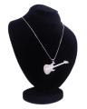 Silver - Stainless Steel - Guitar Pendant for Boys & Girls. 