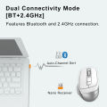A4Tech FB35CS - Bluetooth + 2.4G Wireless - Rechargeable Type C - Silent Clicks - 2000 DPI - Connects 3 Devices - For PC/Laptop/Tablet/Smart TV. 
