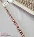1 Yard/Gaz Fancy Pearl and crystal work attractive Lace - Versatile Lace for Clothes, Lace for Dresses, Kurti, Dupatta, Front-Back Ghera, and Borders.. 