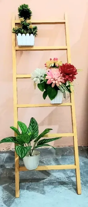 Plant%20stand%20ladder%20style%20Kail%20wood%20by%20HDE%20-%20Image%202