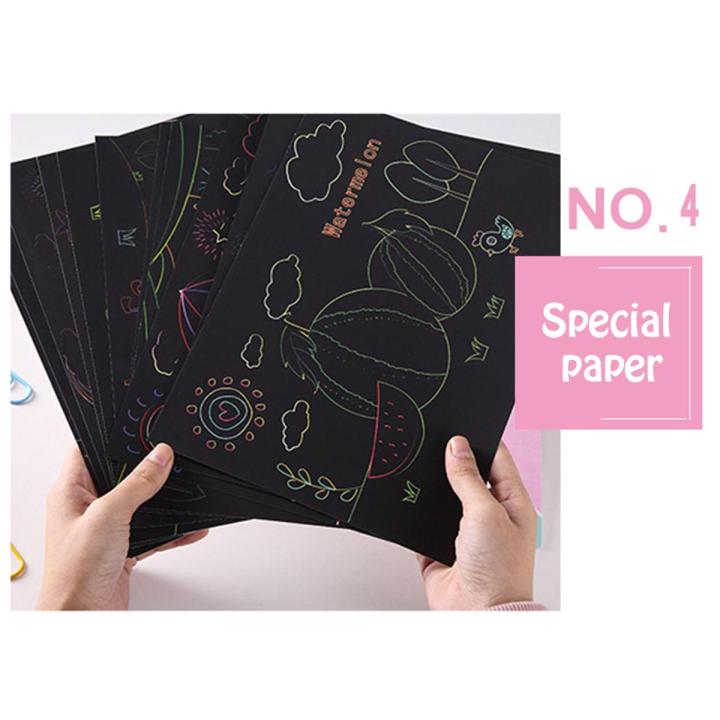 YUELU Handmade Diy Children's Gift Set Scraping Set Watercolor Painting Dual-purpose Student Painting Professional Design