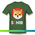 Men Shib Coin Shiba Doge Killer Black T-Shirt Doge Dogecoin Cool TShirt Pure Cotton Tees Harajuku Shirt For Adult Oversize. 