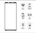 Tempered Glass for Sony Xperia 1 II Mark 2 Curved Glass Full Coverage Screen Protector - BLACK. 